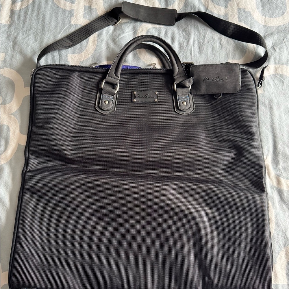 Robert Graham Black Garment Bag with colorful inside